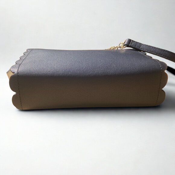 [NEW] TALBOTS PLANO SCALLOPED-LEATHER CROSSBODY BAG - Picture 6 of 13